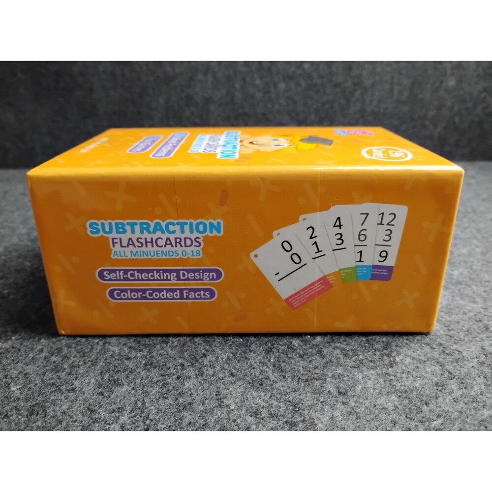 Subtraction Flashcards 196 Cards for Kids Math Learning Word Problems Games - Picture 3 of 8